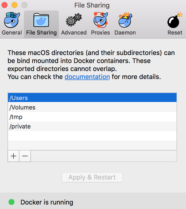 Docker For Mac Files And Directories